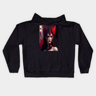 Red Crow Queen Kids Hoodie